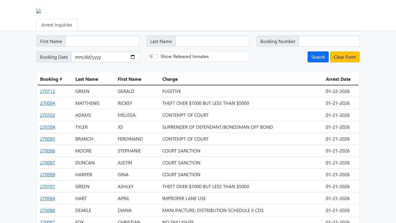 St. Tammany Parish Sheriff Office Inmate Search